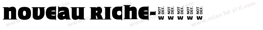 Noveau Riche字体转换